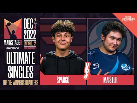 Sparg0 (Cloud) vs Maister (Mr. Game & Watch) - Ultimate Top 16 Winners QF  - Mainstage 2022