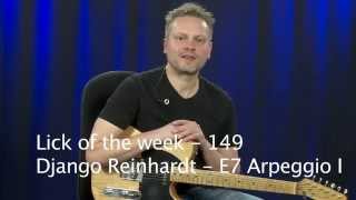 Lick of the Week - 149 - Django Reinhart | E7 Arpeggio