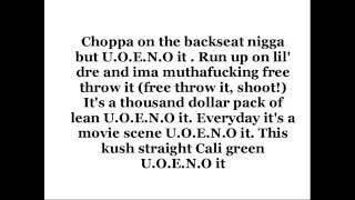 Soulja Boy - U.O.E.N.O Freestyle Lyrics