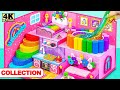 DIY Miniature Cute Unicorn House ️ Build Pink Miniature House From Cardboard Compilation