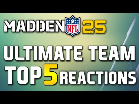 Madden 25 Ultimate Team - Top 5 Pack Opening Reactions Ep.17 (Final Episode)