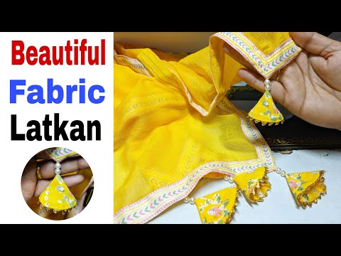 How To Make Fabric Latkan | Beautiful Latkan For Dupatta, Kurti, blouse | DIY Fabric Tassels