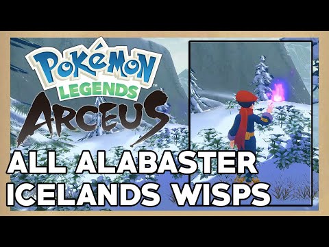 How to get ALL WISPS in ALABASTER ICELANDS - Pokemon Legends Arceus - (Nintendo Switch)