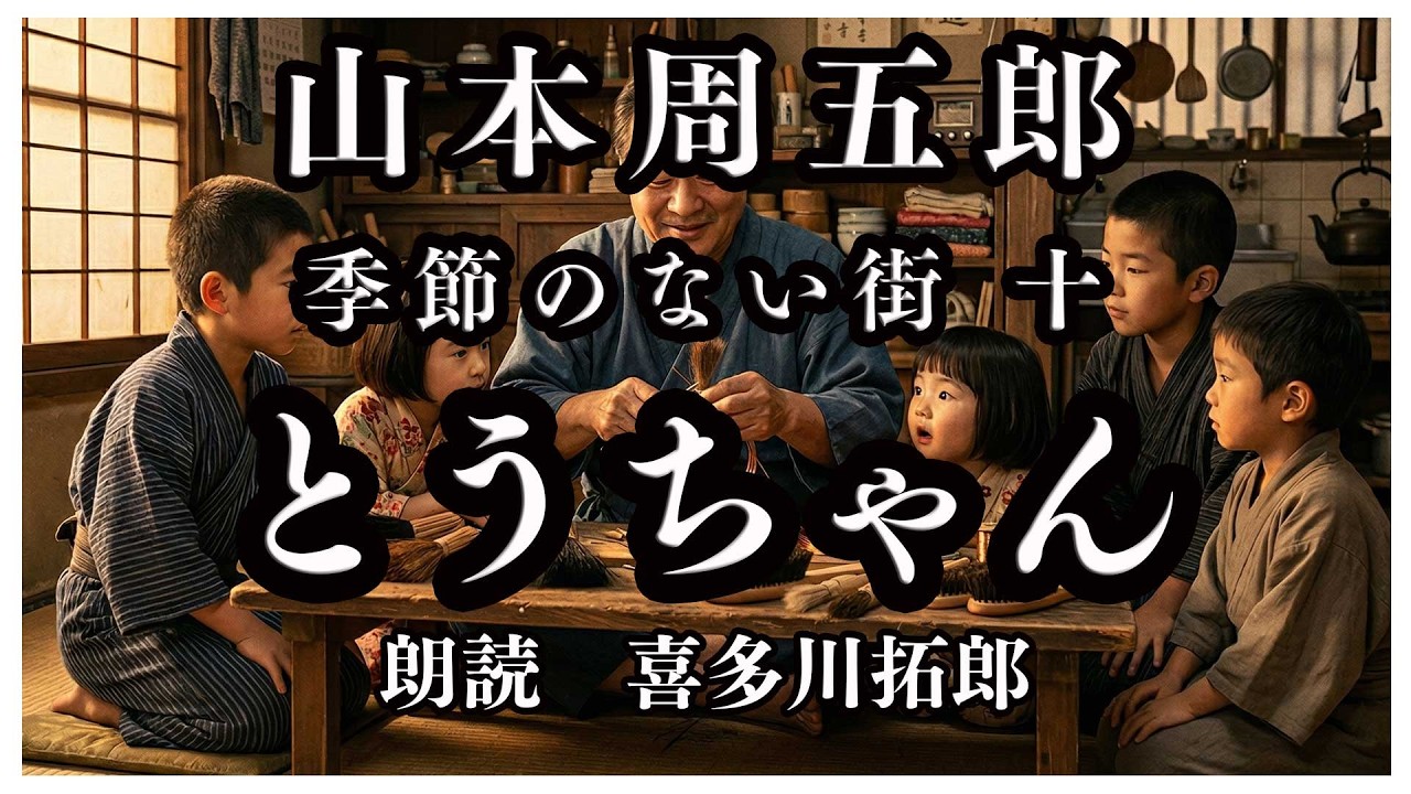 山本周五郎『とうちゃん』血の繋がりを超えた、世界一優しい「父の嘘」【朗読カフェ 喜多川拓郎　朗読】
