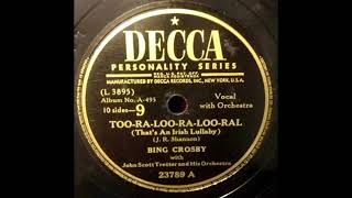 TOO-RA-LOO-RA-LOO-RAL ~ BING CROSBY