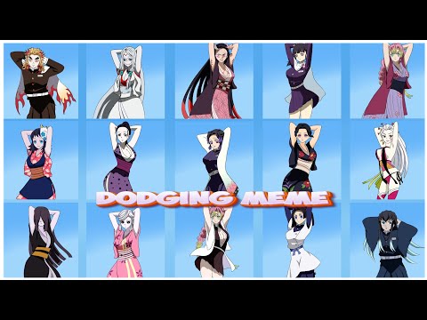 demon slayer zero two dodging meme complete edition|