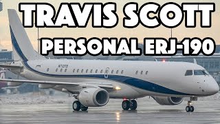 Travis Scott PERSONAL Embraer ERJ-190 departs Montreal (YUL/CYUL)