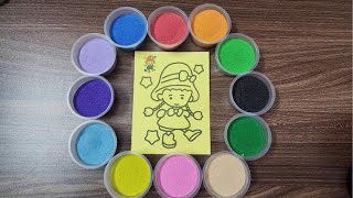 Baby sand painting - Tô tranh cát cố gái - Knhi_art
