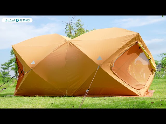 خيمة سفاري مبطنة قماش قطني 3*3.5*2.25م- تحمي من الحشرات، تهوية ممتازة، سهلة الحمل والتخزين،ضمان سنتان