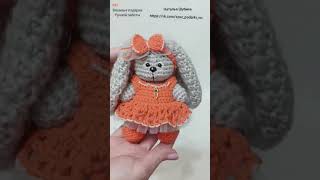 Обзор Зайка с сумочкой Съемная одежда Ручки ножки голова двигаются