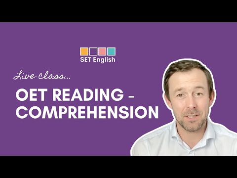 OET Reading - Part C Comprehension
