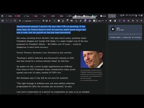 The lies and the bullshit need to stop. The new deal did NOT prolong the depression, AUSTERITY did.