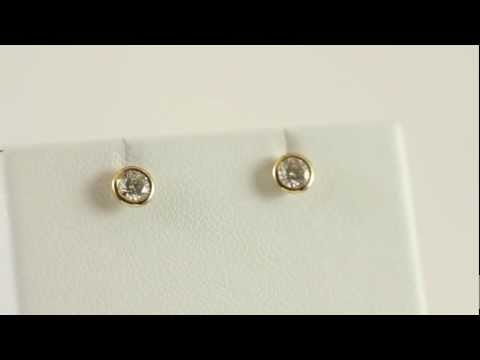 Pravins - 18ct Yellow Gold Diamond Earrings - D195502