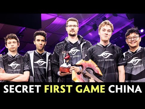 Team Secret FIRST GAME in China — full team on Battle Cup