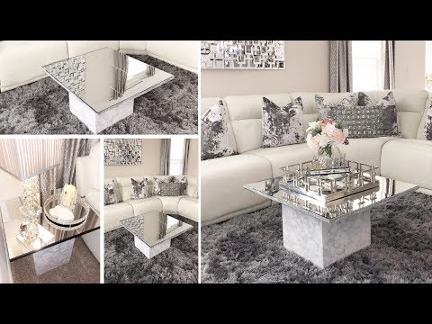 DIY Living Room Mirror Table Set! | Using Dollar Tree Mirrors to make Furniture! Video