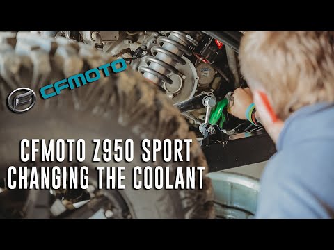 How to change the coolant in the CFMoto Z950 Sport