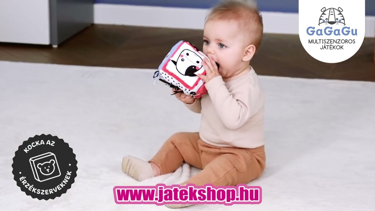 GaGaGu: Puha játszó kocka 10cm videó