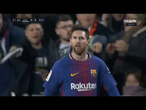 [HD] Lionel Messi Disallowed Goal - Valencia vs Barcelona 1-1 - La Liga
