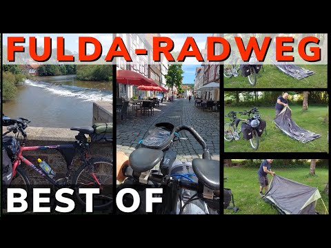 🚴‍♀️ Radreisen durch Deutschland ➡️ FULDA-Radweg R1 ➡️ Fahrradfahren am Fluss  [Radtour mit Camping]