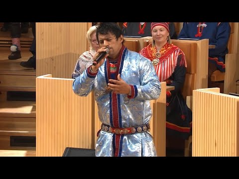 Jon Henrik Fjällgren på den offisielle åpningen av  Sametinget i Norge 2025