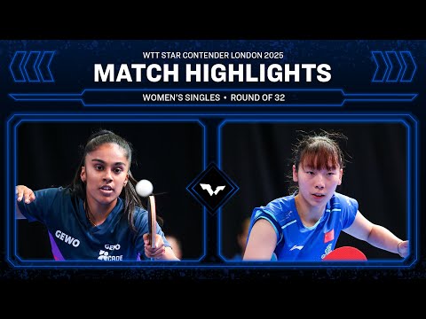 Prithika Pavade vs Yang Yiyun | WS R32 | #WTTLondon 2025