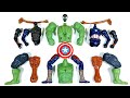 Assemble Marvel's Toys,Hulk Smash, Siren Head, Captain America,Black Spiderman Avengers Superheroes