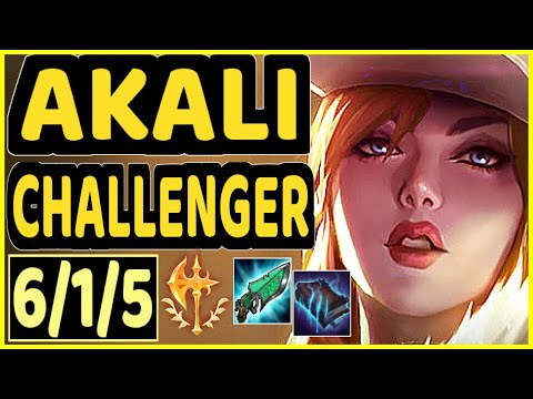 LICORICE (AKALI) vs CAMILLE - 6/1/5 KDA TOP CHALLENGER GAMEPLAY - NA