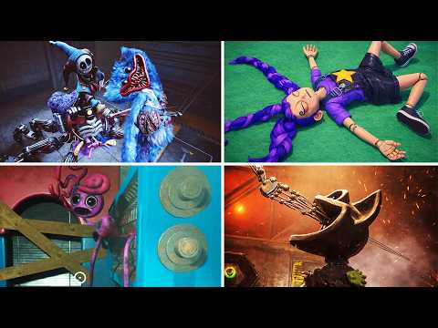 All Bosses Deaths Comparison - Poppy Playtime Chapter 1-5 (4K) 2026