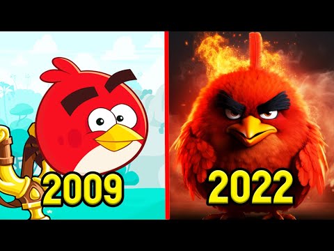 Evolution of Angry Birds 2009-2022