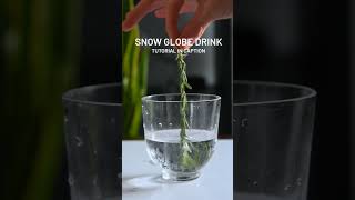 Christmas drink idea: rosemary Christmas tree ice snowglobe 🧊🎄
