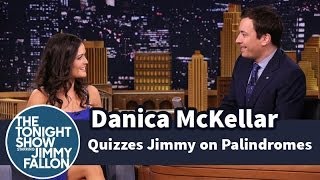 Danica McKellar Quizzes Jimmy on Palindromes video