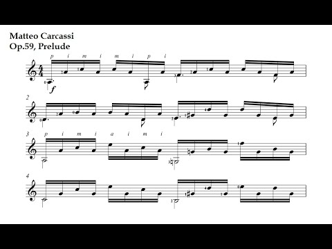 Opus 59 Part 2 - Prelude In F Sharp Minor - Matteo Carcassi