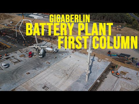 2021-07-30 | #GigaBerlin | First column at the battery plant