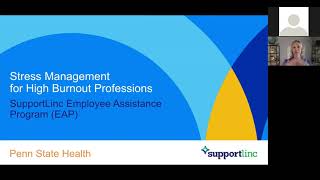 Lunch and Learn: Stress Management for High Burn Out Professions