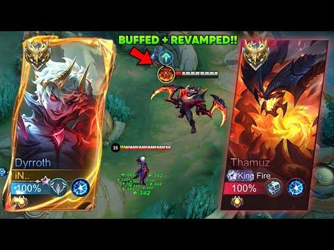 DYRROTH BEST EFFECTIVE WAY TO DEAL AGAINST BUFFED REVAMP THAMUZ | TIPS EXPLAINES TUTORIAL!!🔥- MLBB
