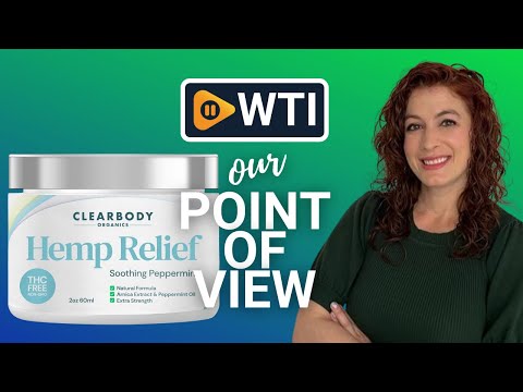 Clearbody Organics - USA Made Hemp Cream - WTI product video review