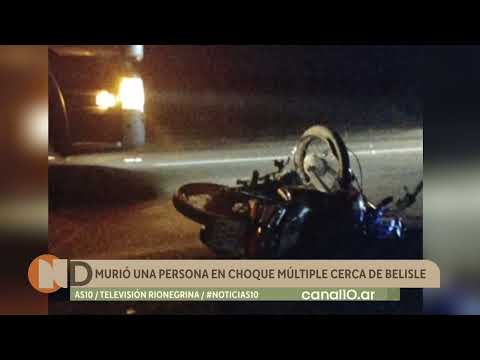 Grave siniestro vial sobre la Ruta 22: murió una persona en choque múltiple la altura de Belisle