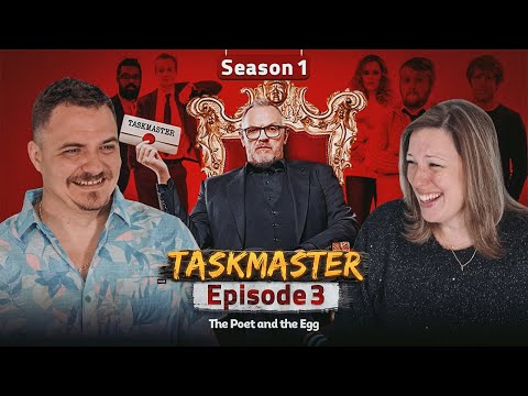 Americans React to TASKMASTER for the FIRST Time! 🤣 S1E3 'The Poet and the Egg'