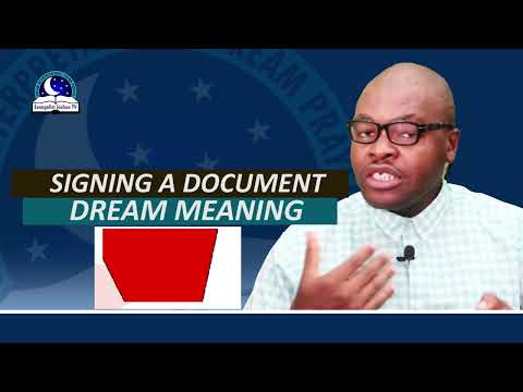 Signing a Document Dream Meaning - Symbolism and Divine Message