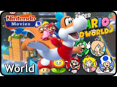 Super Mario 3D World - World Mushroom & Flower (100% Multiplayer Walkthrough)