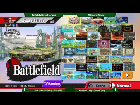 Construct 52 - UNV Marshall+Z2G vs PowPow+ZenPB - Smash 4 Doubles WF