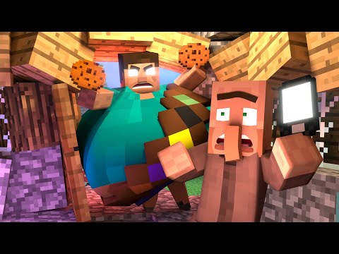 Fat Herobrine Girl Scout - Minecraft Animation