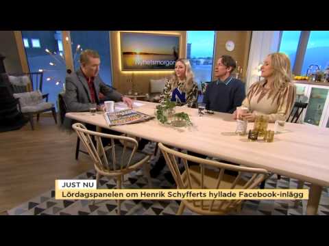 Lördagspanelen om Henrik Schyfferts hyllade Facebook-inlägg - Nyhetsmorgon (TV4)