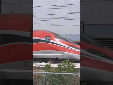 [Treni] 2x Treno ETR400 Frecciarossa 1000+Eurostar AV 9631-9533 in transito a 250 KM/H a PM Anzola!