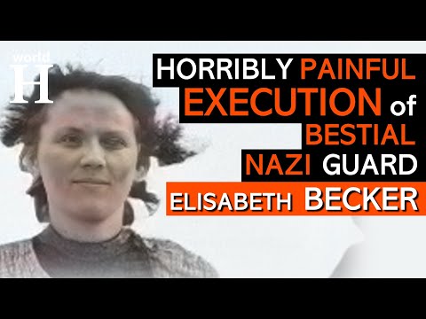 HORRIBLY Brutal EXECUTION of Elisabeth Becker - Sadistic NAZI Guard at Stutthof Camp during WW2