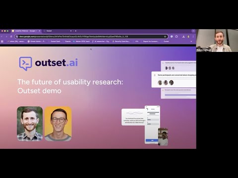 Webinar: The future of usability research + Outset demo
