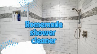 Homemade shower cleaning spray