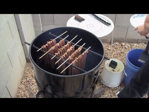 Beef Jerky in a Pit Barrel Cooker