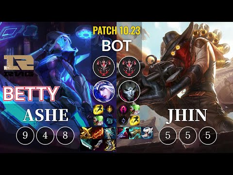 RNG Betty Ashe vs Jhin Bot - KR Patch 10.23