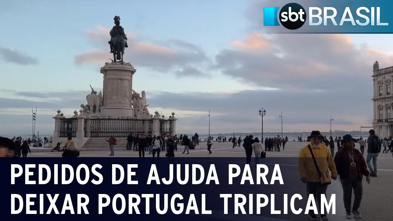 Pedidos de ajuda para deixar Portugal triplicam | SBT Brasil (23/11/22)